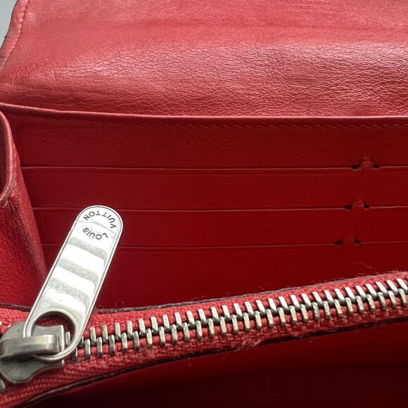 Louis Vuitton Amelia Red Monogram Mahina Leather Wallet - Picture 6 of 16